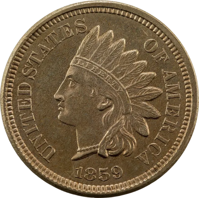 Indian Head cent, 1859–1909