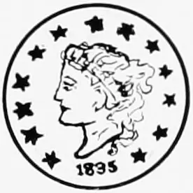 The 1835 US large cent tossed in 1845 to name Portland, Oregon