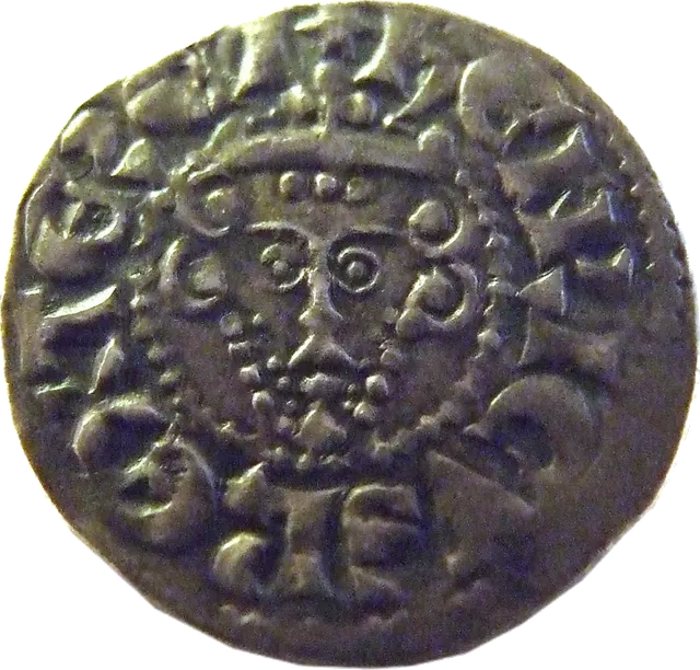 Silver Long Cross penny of Henry III, London mint: the king's crowned facing bust