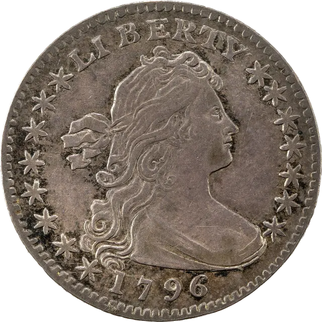 Half dime, 1794–1873 (1796 shown)